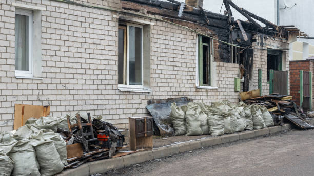 Professional Fire Damage Removal technician working in Union Bridge, MD